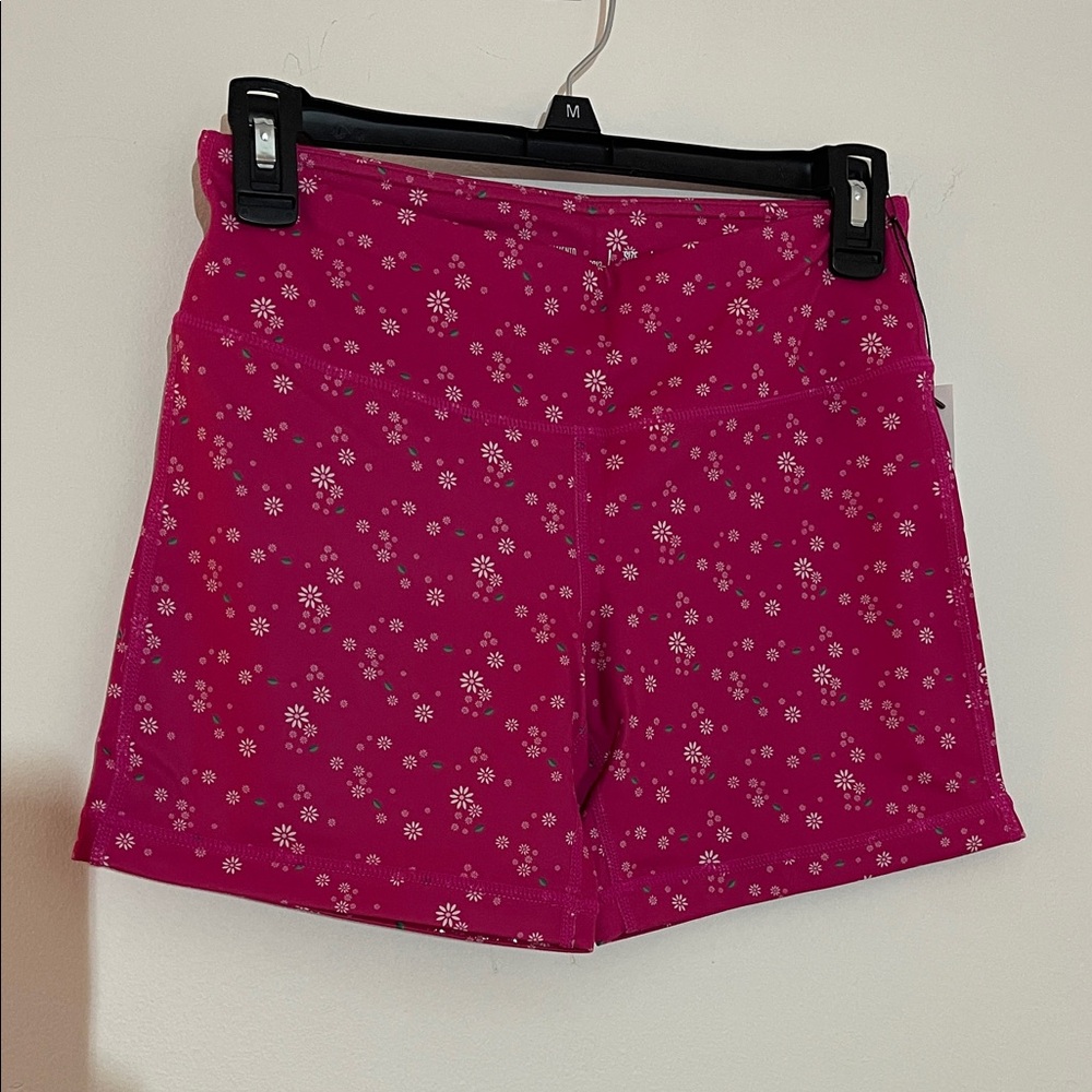 Floral Women's Bike Shorts - Pink